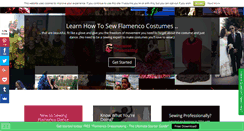 Desktop Screenshot of flamencodressmaking.com