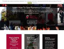 Tablet Screenshot of flamencodressmaking.com